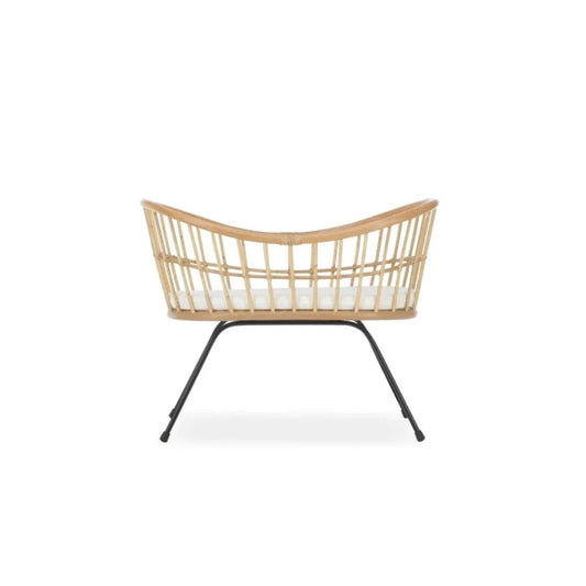 CuddleCo Aria Wave Crib - Rattan | Luxury Home Accessories | Heulog Glow