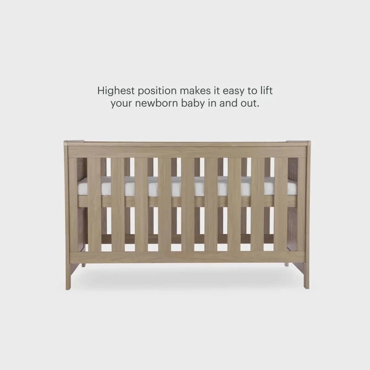 CuddleCo Burford Cot Bed - Oak | Luxury Home Accessories | Heulog Glow