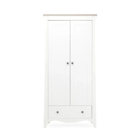 CuddleCo Clara 2 Door Double Wardrobe - White & Ash | Luxury Home Accessories | Heulog Glow