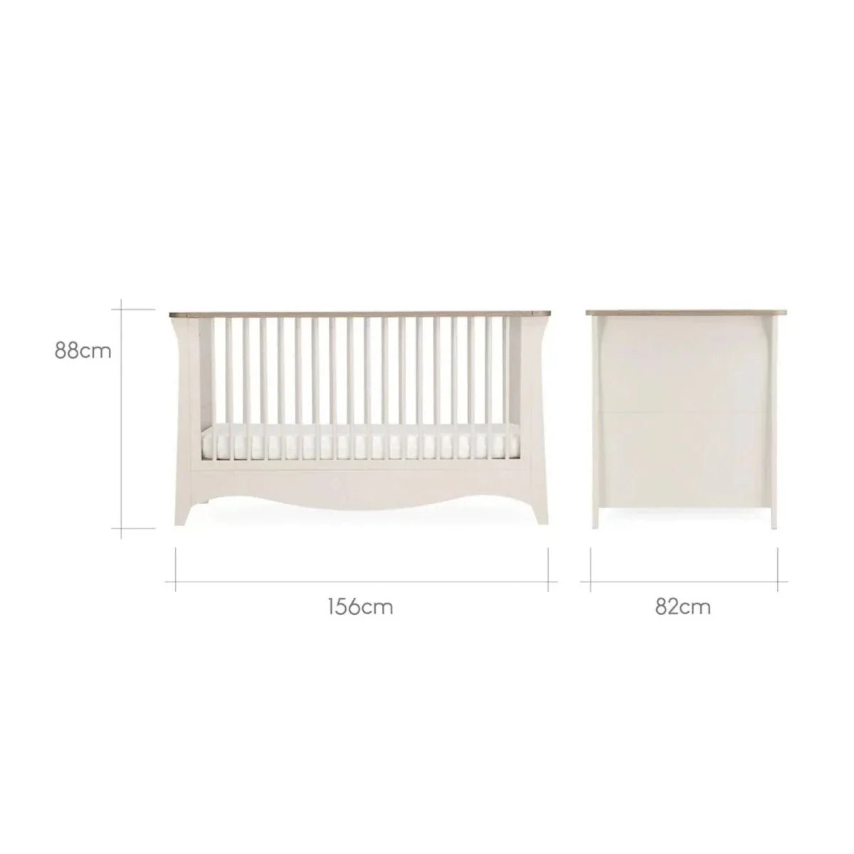 CuddleCo Clara Cot Bed - Cashmere & Ash | Luxury Home Accessories | Heulog Glow
