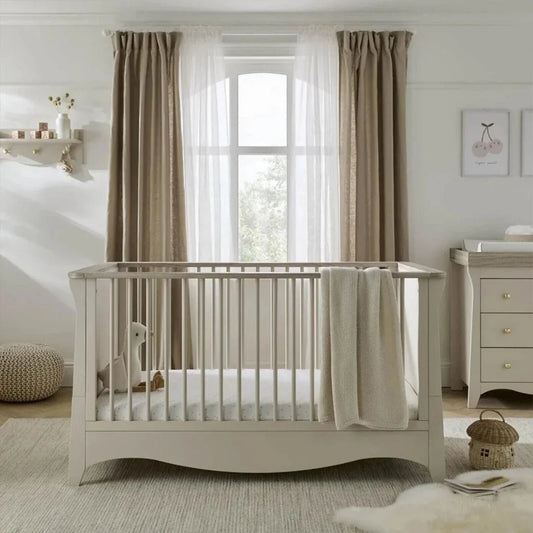 CuddleCo Clara Cot Bed - Cashmere & Ash | Luxury Home Accessories | Heulog Glow
