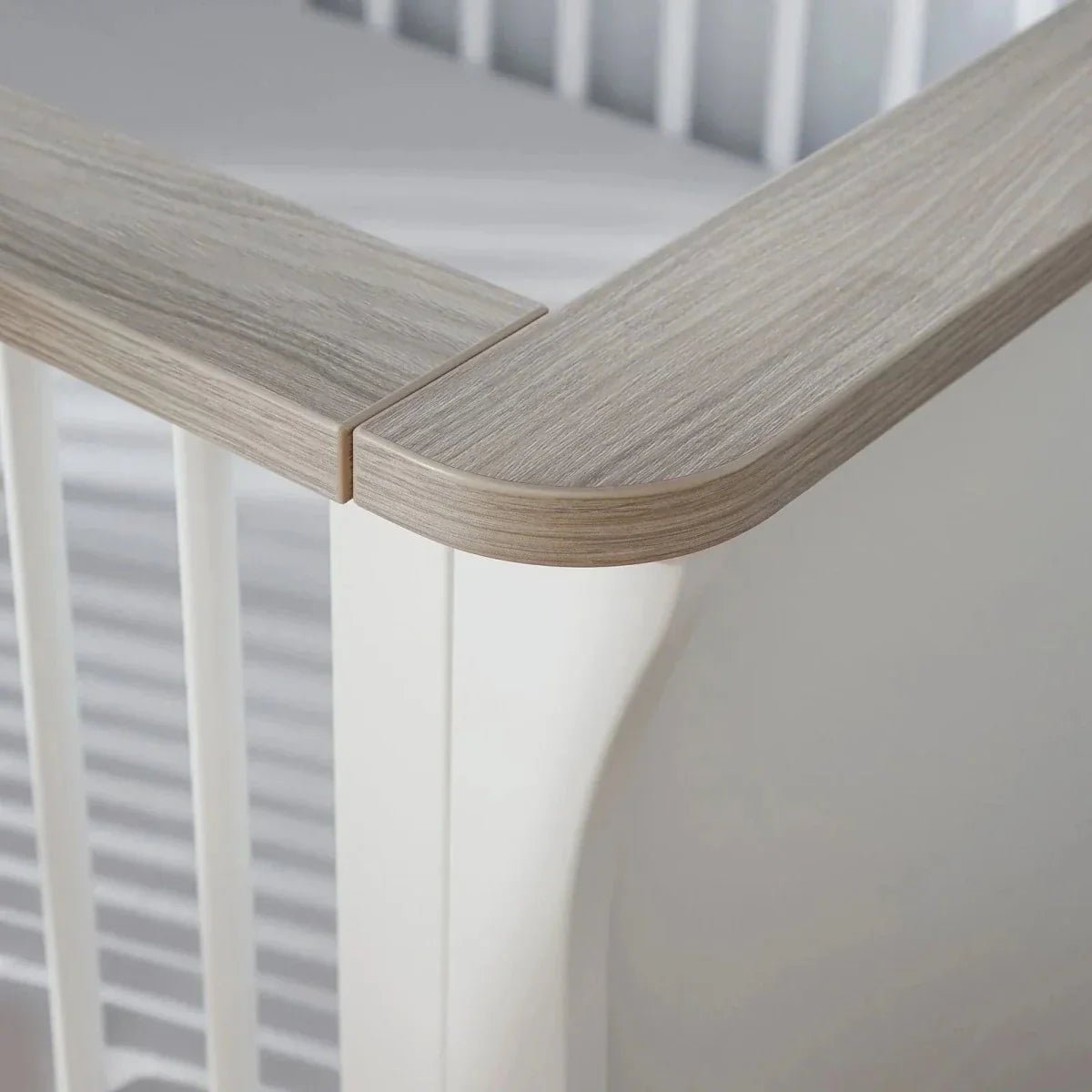 CuddleCo Clara Cot Bed - White & Ash | Luxury Home Accessories | Heulog Glow