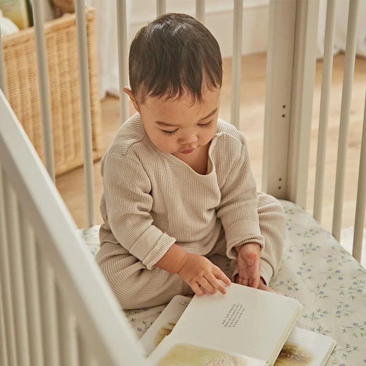 CuddleCo Clara Mini Cot Bed - Cashmere | Luxury Home Accessories | Heulog Glow