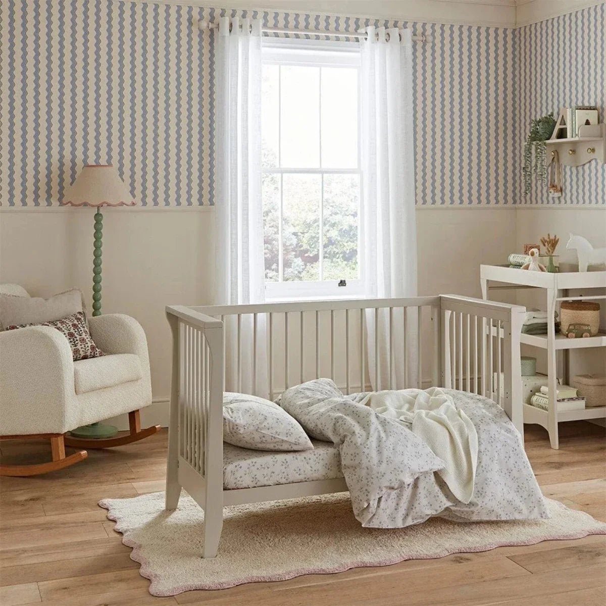 CuddleCo Clara Mini Cot Bed - Cashmere | Luxury Home Accessories | Heulog Glow