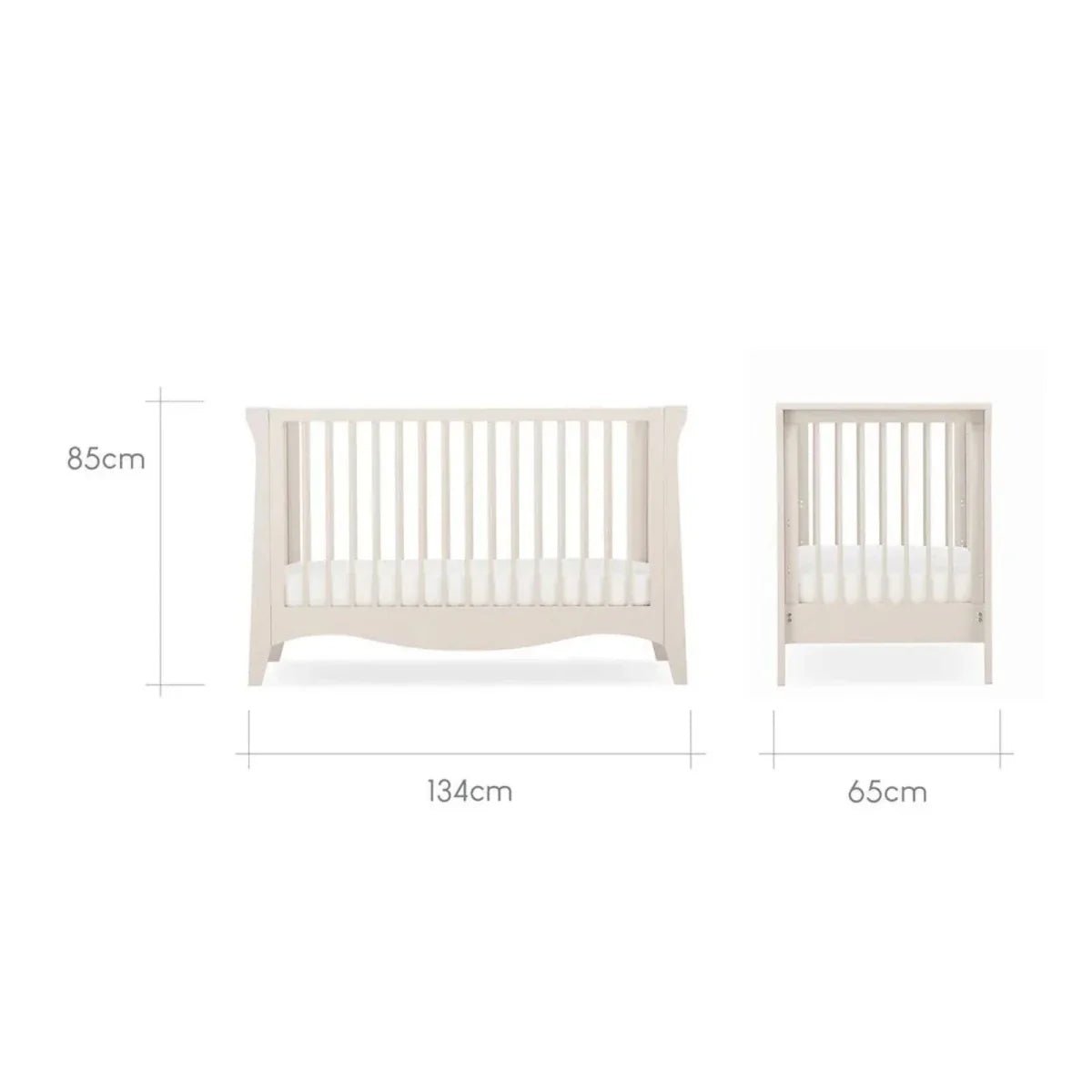 CuddleCo Clara Mini Cot Bed - Cashmere | Luxury Home Accessories | Heulog Glow