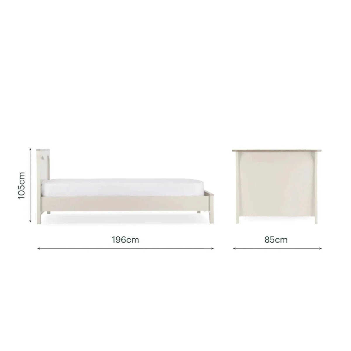 CuddleCo Clara Single Bed - Cashmere/Ash | Luxury Home Accessories | Heulog Glow