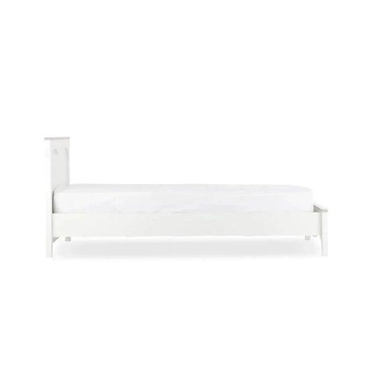 CuddleCo Clara Single Bed - White/Ash | Luxury Home Accessories | Heulog Glow