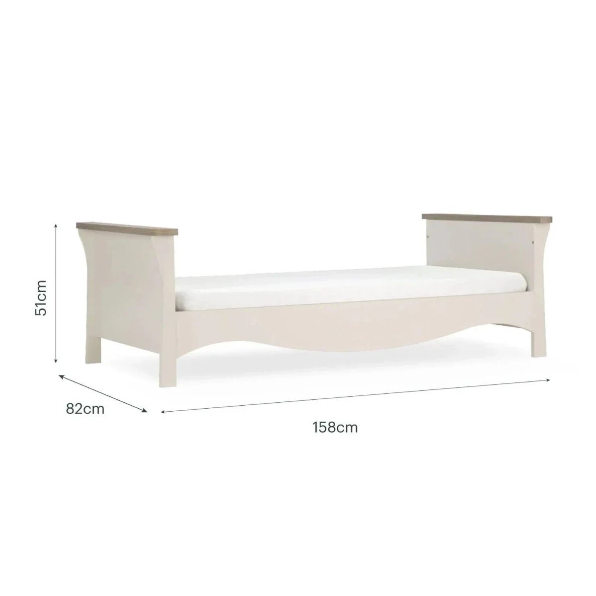 CuddleCo Clara Toddler Bed - Cashmere/Ash | Luxury Home Accessories | Heulog Glow