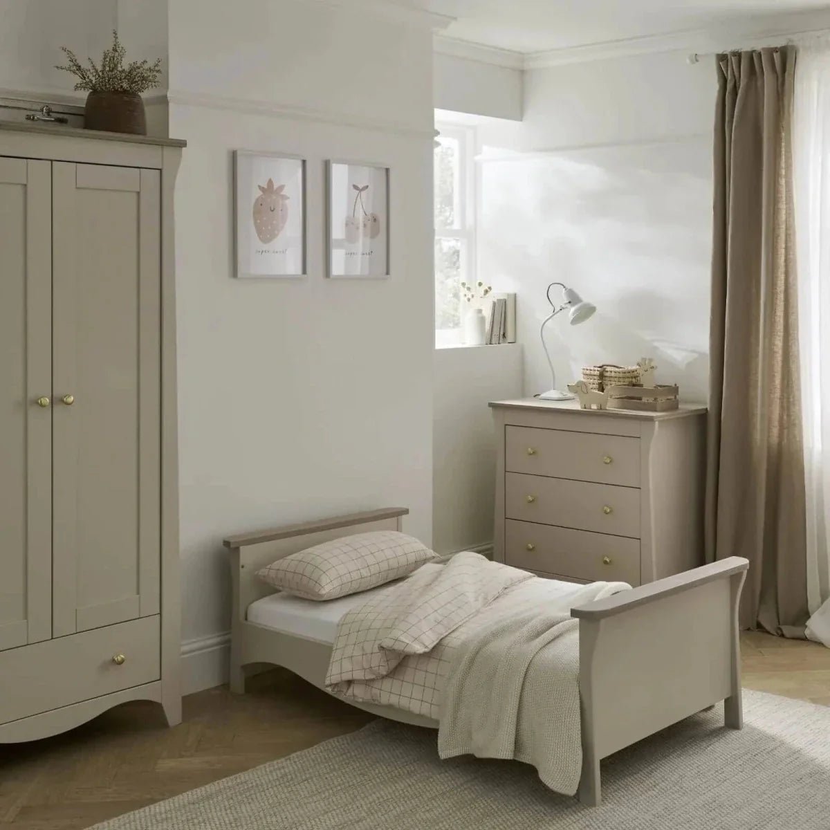 CuddleCo Clara Toddler Bed - Cashmere/Ash | Luxury Home Accessories | Heulog Glow