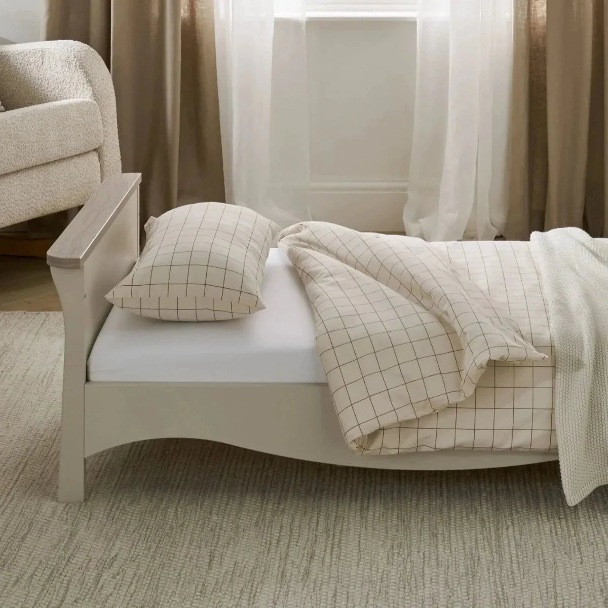 CuddleCo Clara Toddler Bed - Cashmere/Ash | Luxury Home Accessories | Heulog Glow