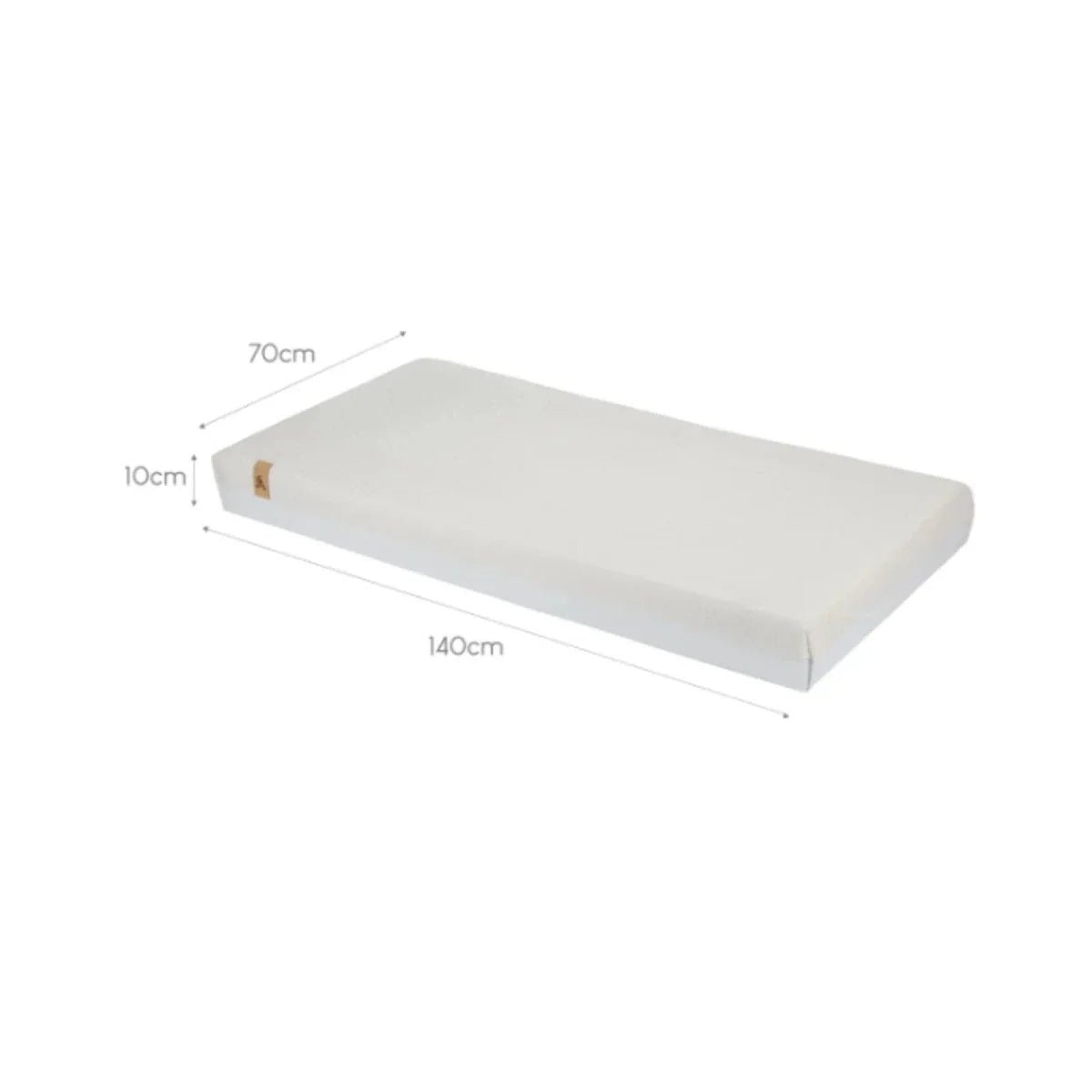 CuddleCo Harmony Hypo-Allergenic Bamboo Sprung Cot Bed Mattress 140 x 70cm | Luxury Home Accessories | Heulog Glow