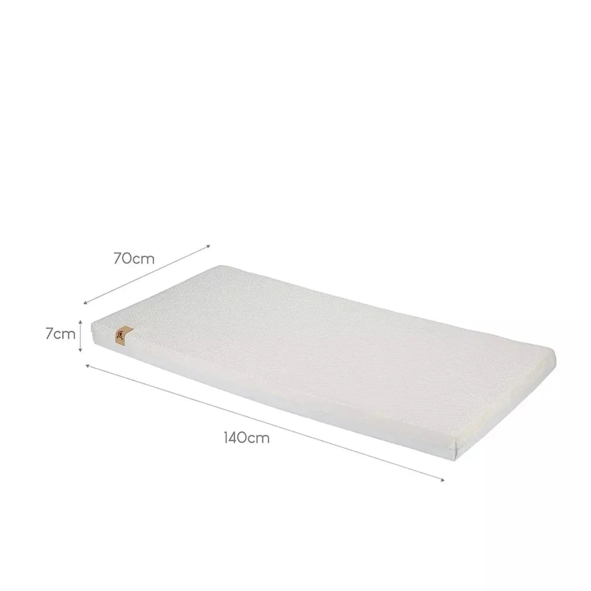 CuddleCo Lullaby Hypo-Allergenic Bamboo Foam Cot Bed Mattress 140 x 70cm | Luxury Home Accessories | Heulog Glow