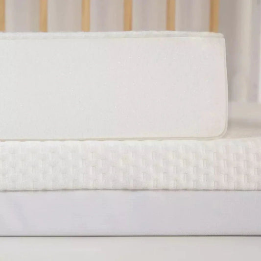 CuddleCo Lullaby Hypo-Allergenic Bamboo Foam Cot Bed Mattress 140 x 70cm | Luxury Home Accessories | Heulog Glow