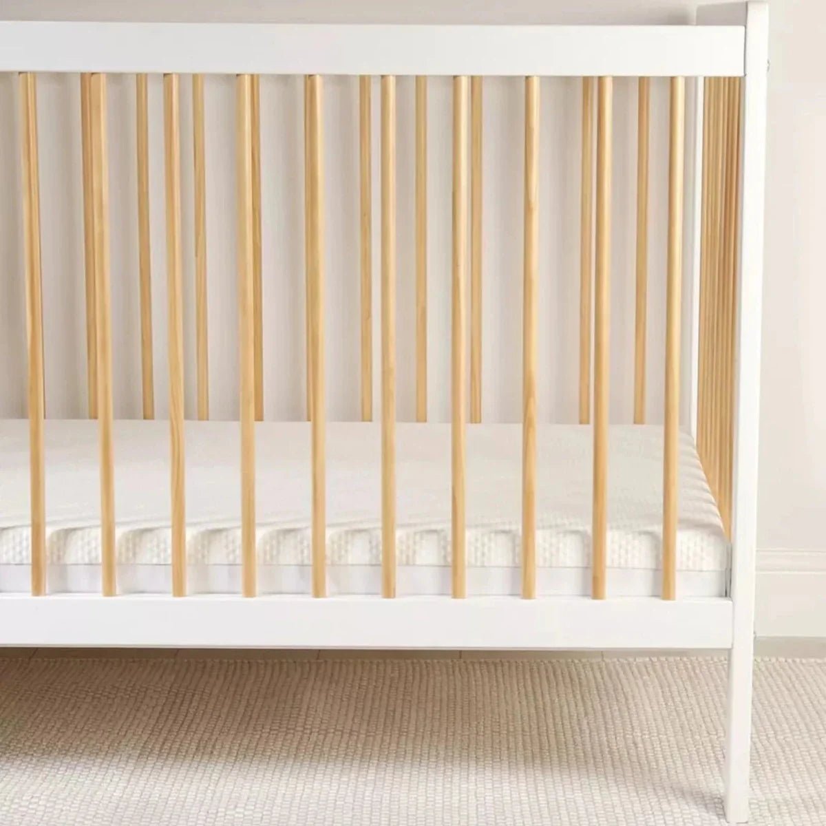 CuddleCo Lullaby Hypo-Allergenic Bamboo Foam Cot Bed Mattress 140 x 70cm | Luxury Home Accessories | Heulog Glow