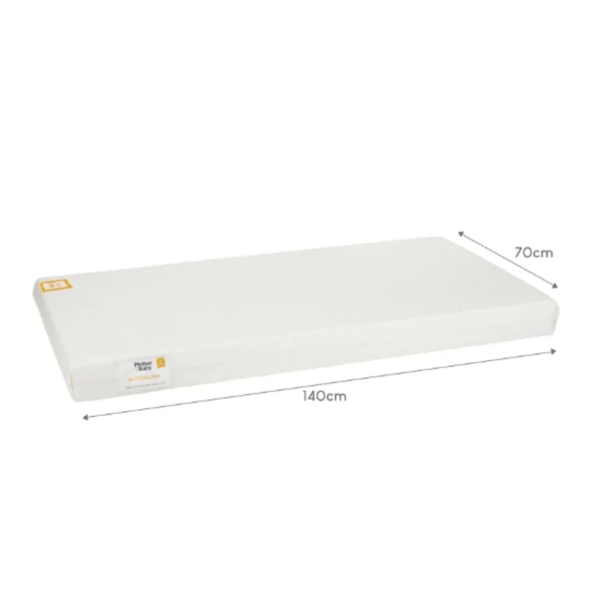 CuddleCo Mother&Baby First Gold Anti-Allergy Foam Cot Bed Mattress 140 x 70cm | Luxury Home Accessories | Heulog Glow