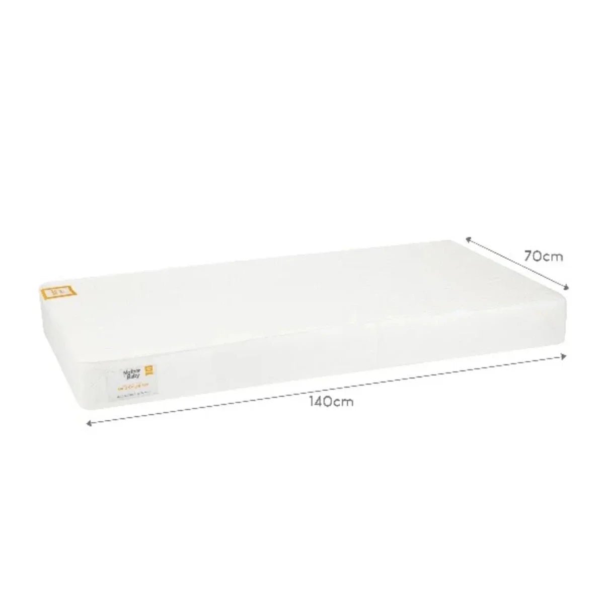 CuddleCo Mother&Baby Rose Gold Anti-Allergy Sprung Cot Bed Mattress 140 x 70cm | Luxury Home Accessories | Heulog Glow