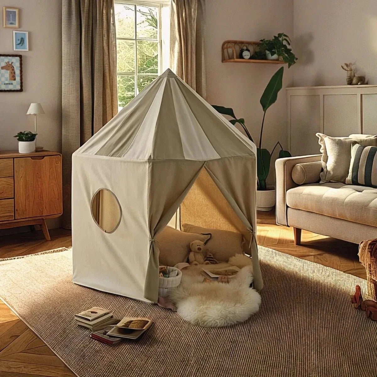 CuddleCo Pavilion Play Tent - Cookie | Luxury Home Accessories | Heulog Glow