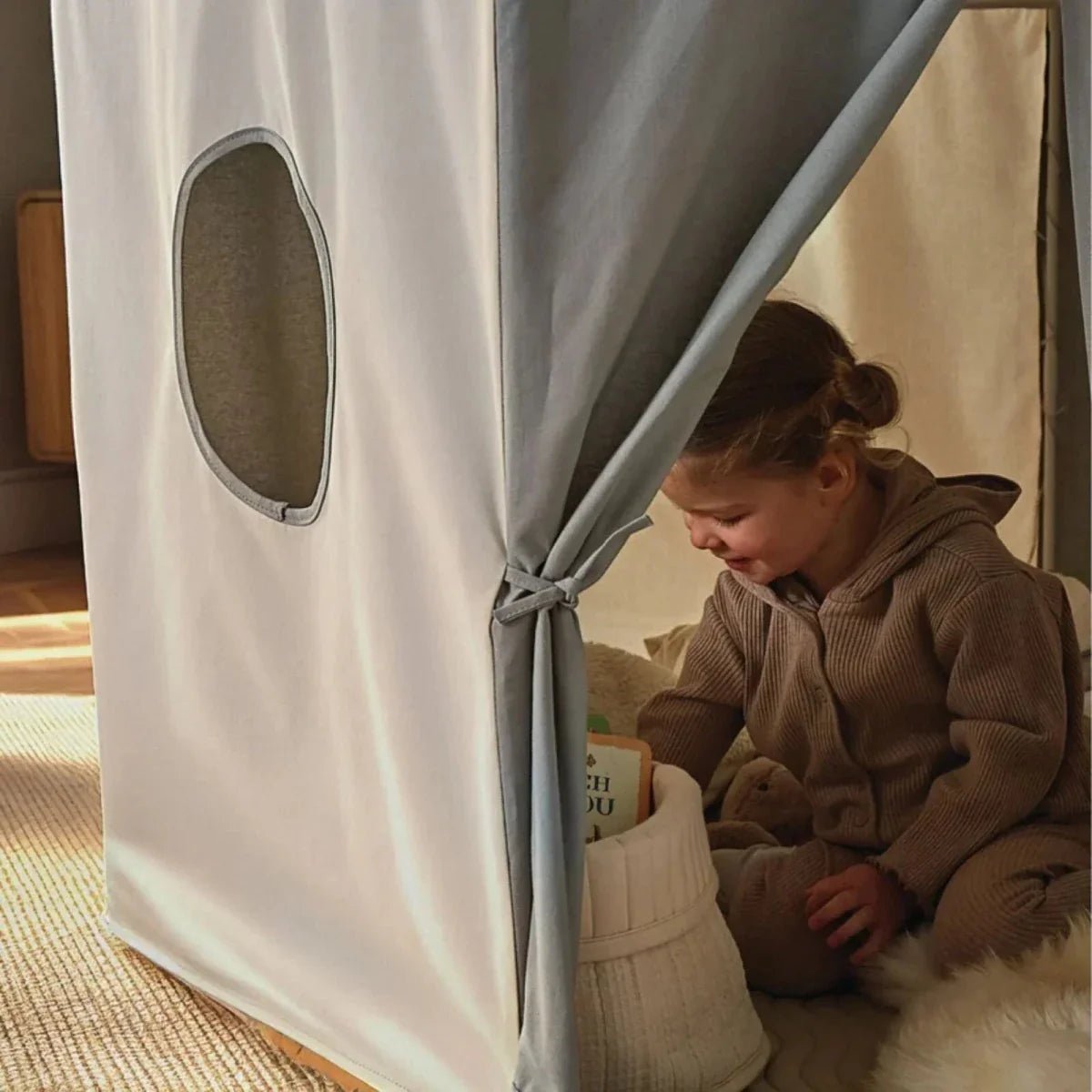 CuddleCo Pavilion Play Tent - Sea Salt | Luxury Home Accessories | Heulog Glow