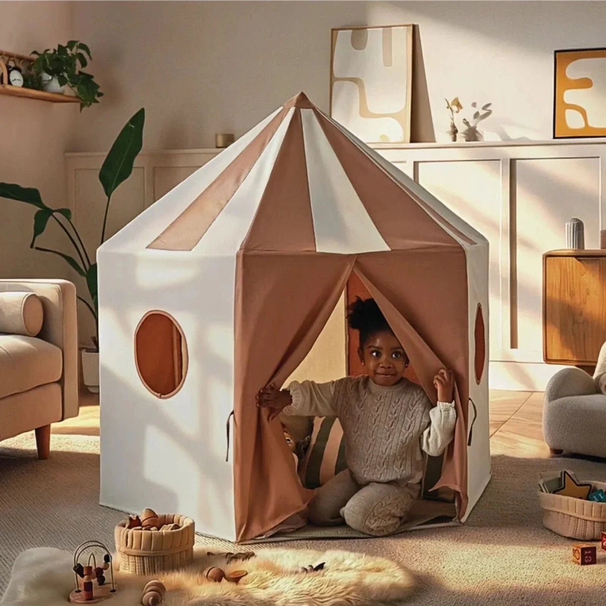 CuddleCo Pavilion Play Tent - Tuscany | Luxury Home Accessories | Heulog Glow