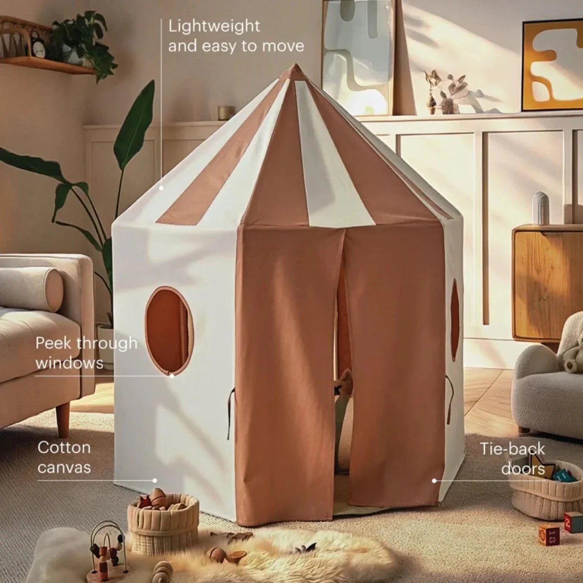 CuddleCo Pavilion Play Tent - Tuscany | Luxury Home Accessories | Heulog Glow