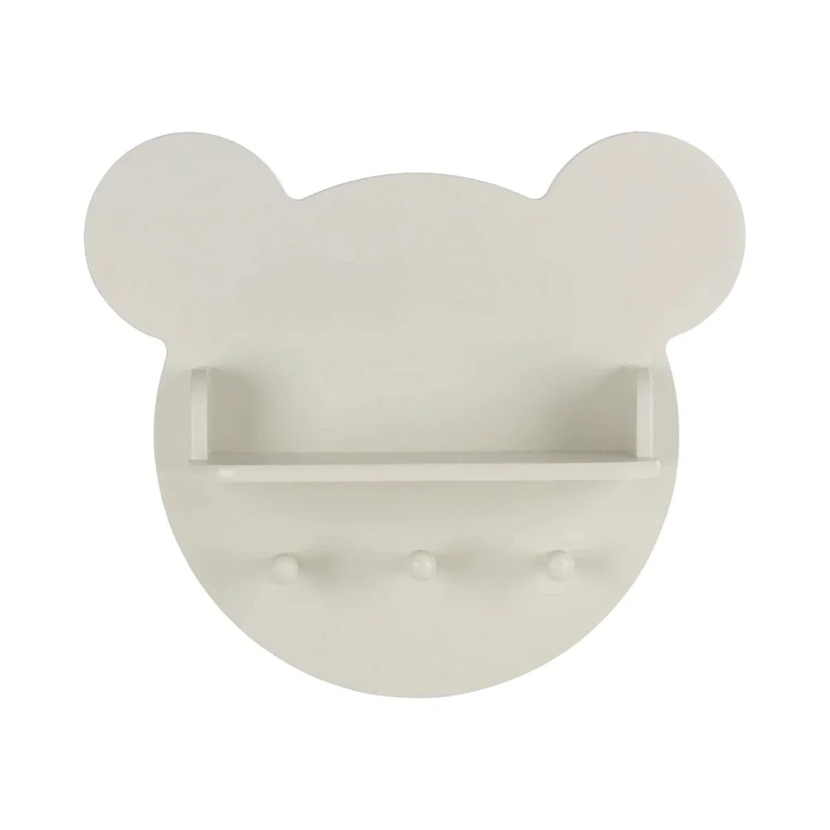 CuddleCo Play House Bear Shelf - Pebble | Luxury Home Accessories | Heulog Glow