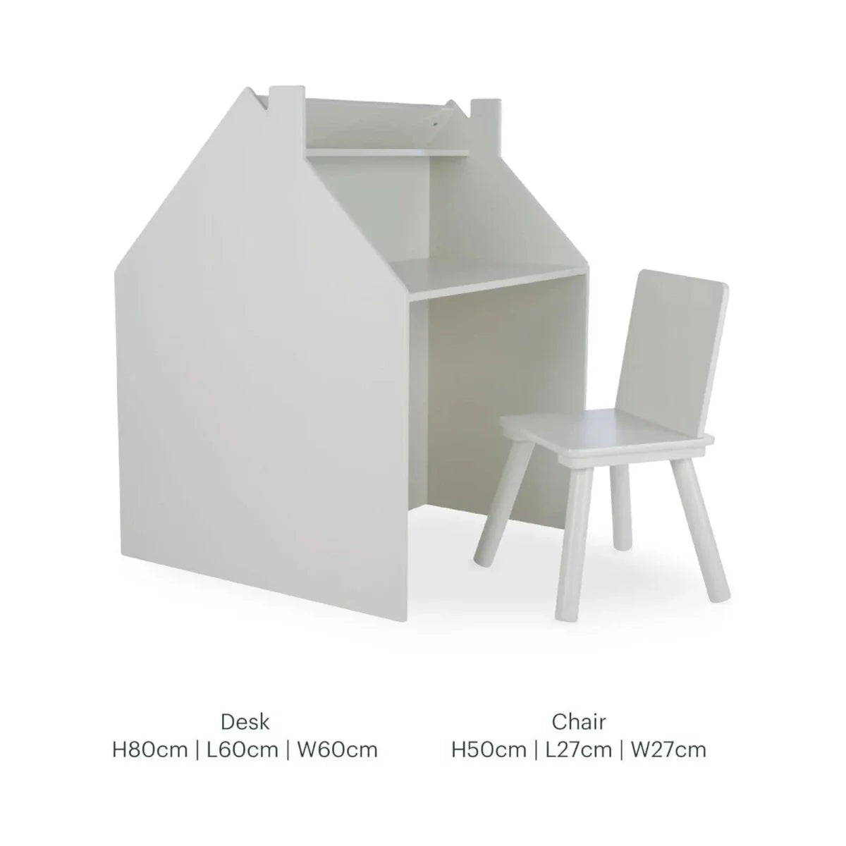 CuddleCo Play House Storage Desk with Easel and Chair - Pebble | Luxury Home Accessories | Heulog Glow