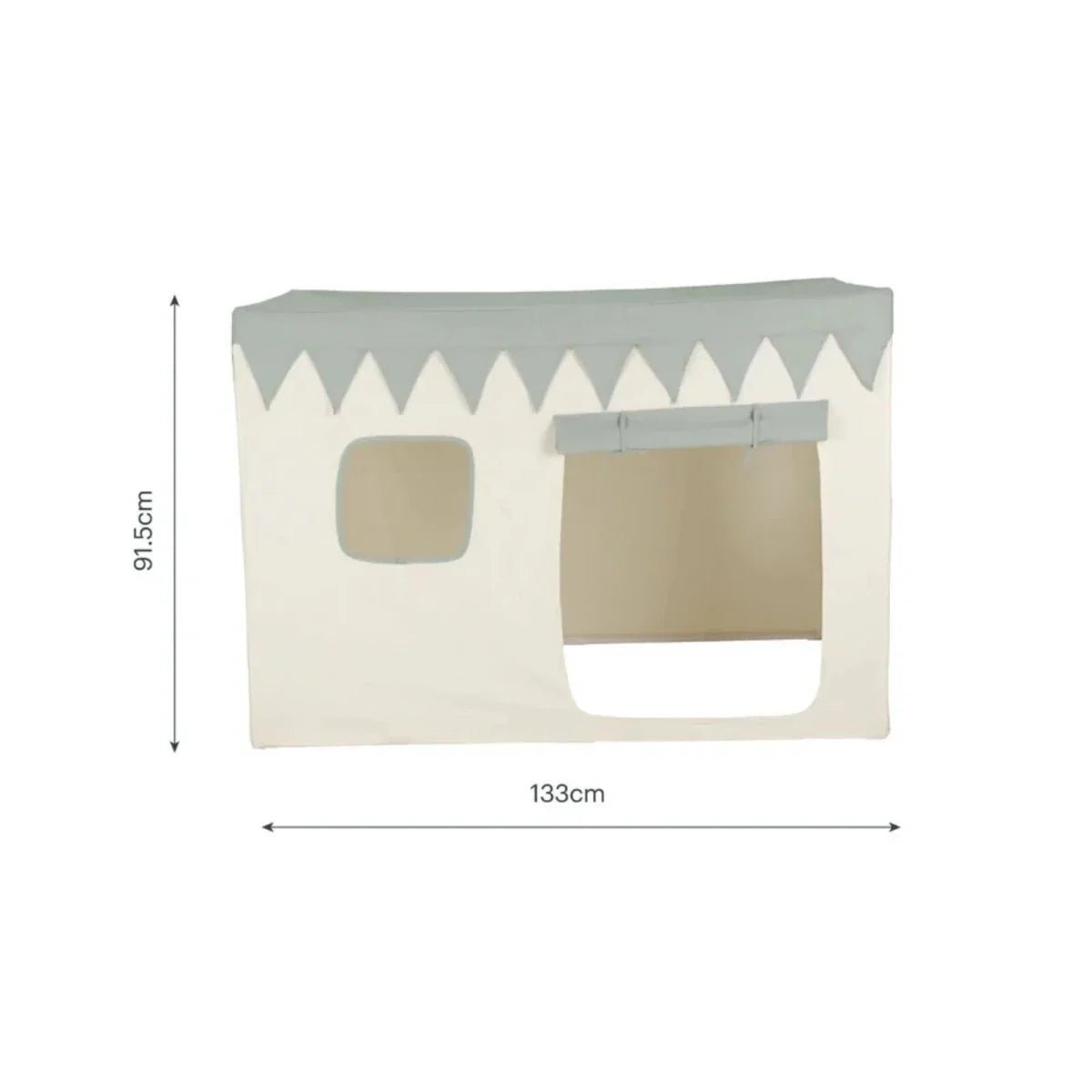 CuddleCo Play House with Bunting - Sea Salt | Luxury Home Accessories | Heulog Glow