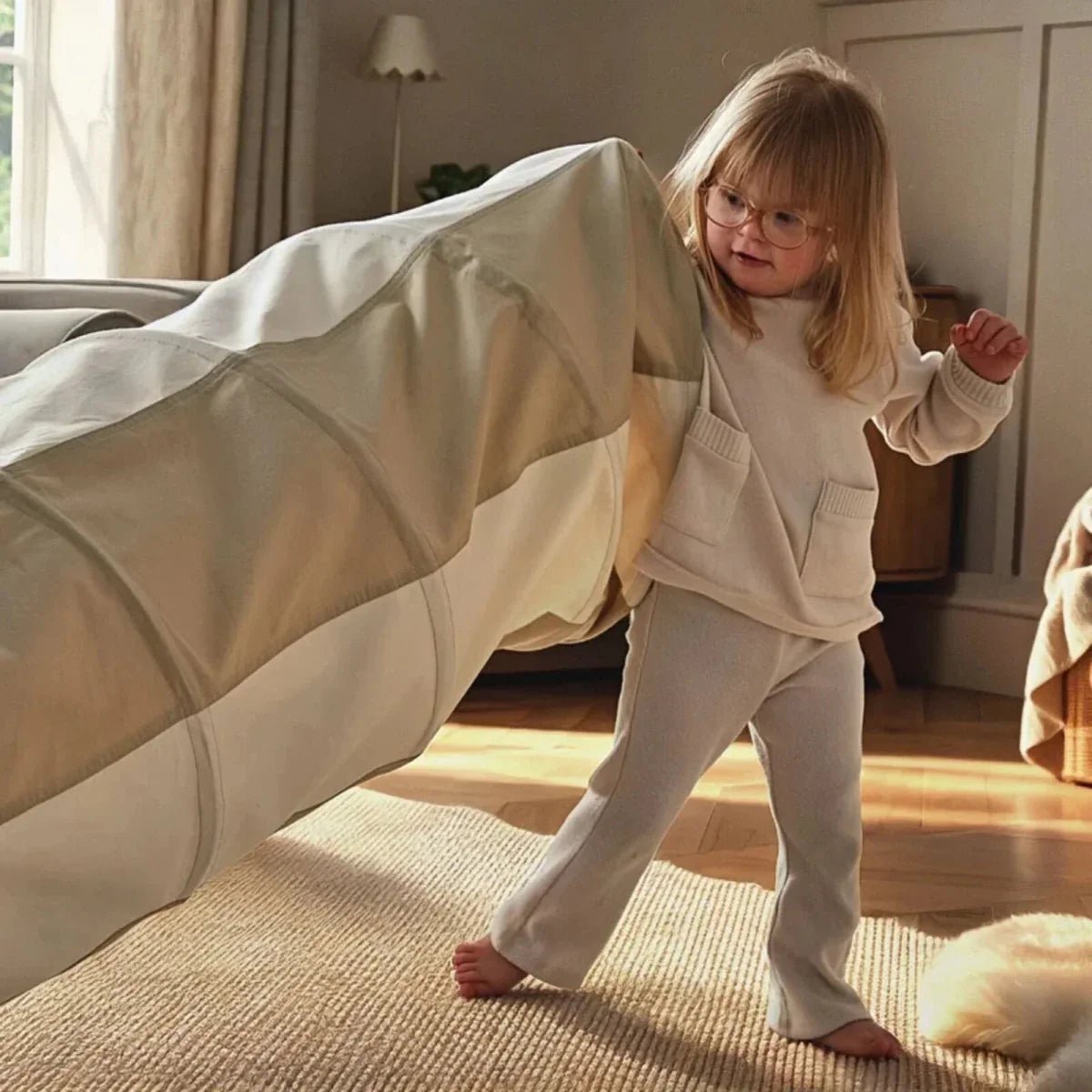 CuddleCo Pop-up Play Tunnel | Luxury Home Accessories | Heulog Glow