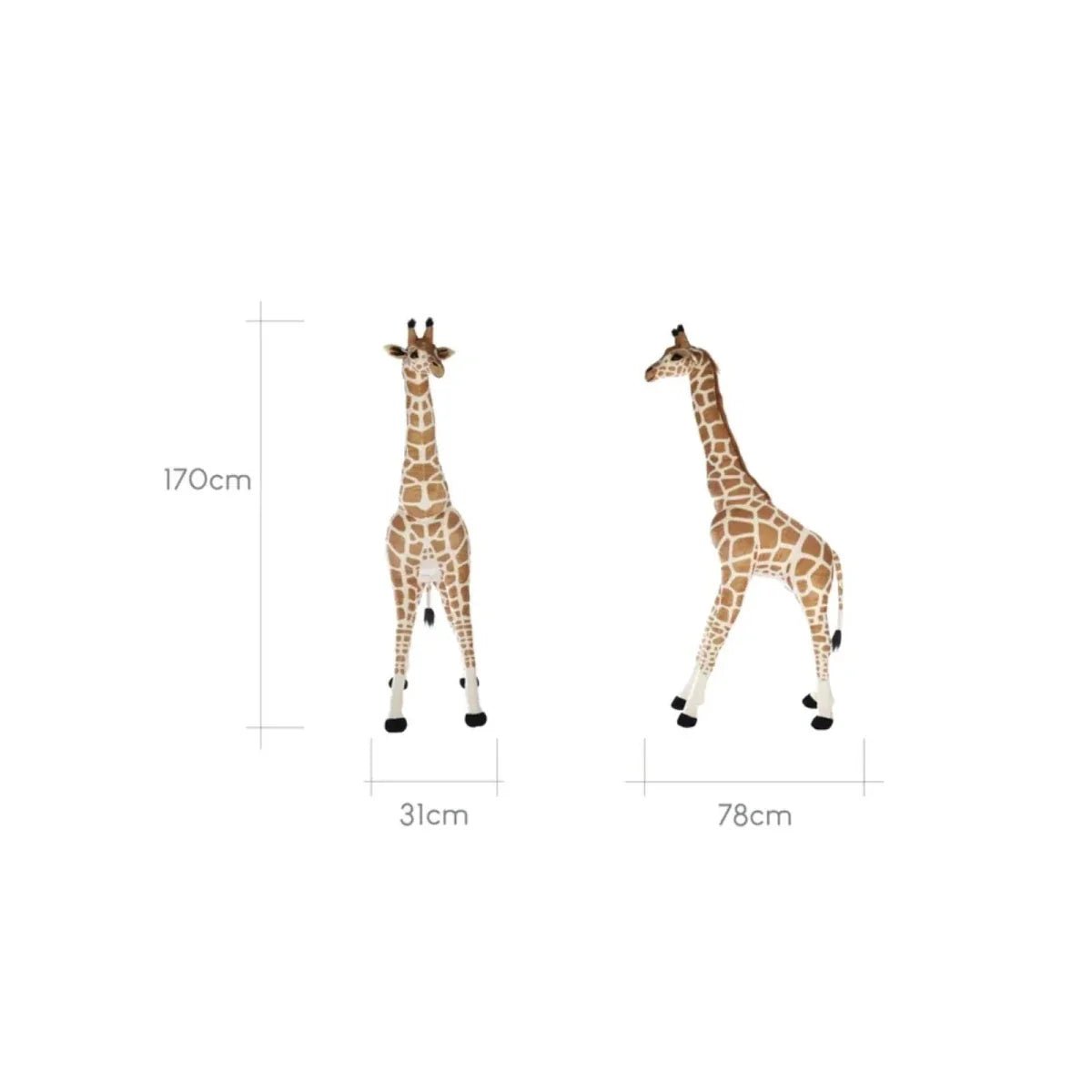 CuddleCo Tall Standing Giraffe Stuffed Animal 170cm | Luxury Home Accessories | Heulog Glow