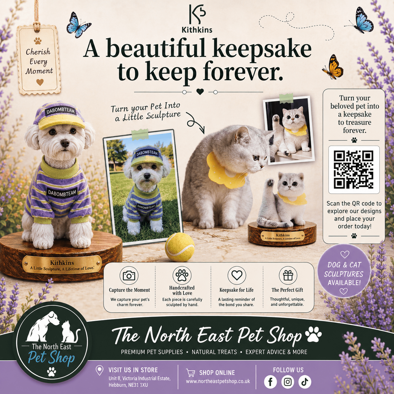 Custom Pet Sculpture Order | Handcrafted Dog & Cat Keepsake | Upload Your Photos | Luxury Home Accessories | Heulog Glow