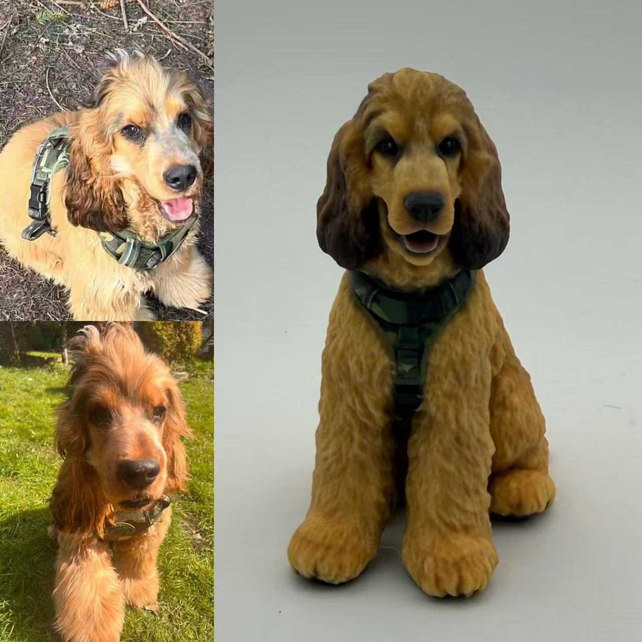 Custom Pet Sculpture Order | Handcrafted Dog & Cat Keepsake | Upload Your Photos | Luxury Home Accessories | Heulog Glow