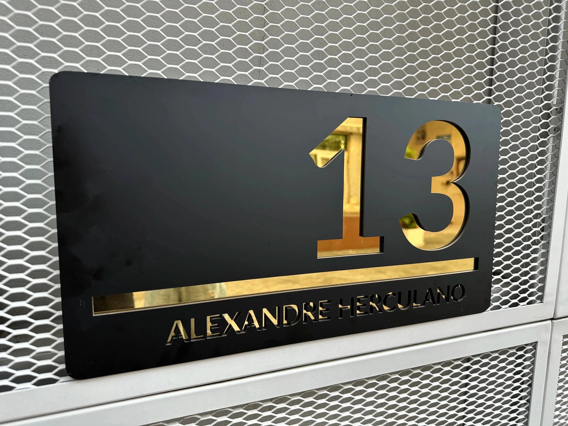 Customized Sign Outdoor House Numbers Plate | Luxury Home Accessories | Heulog Glow
