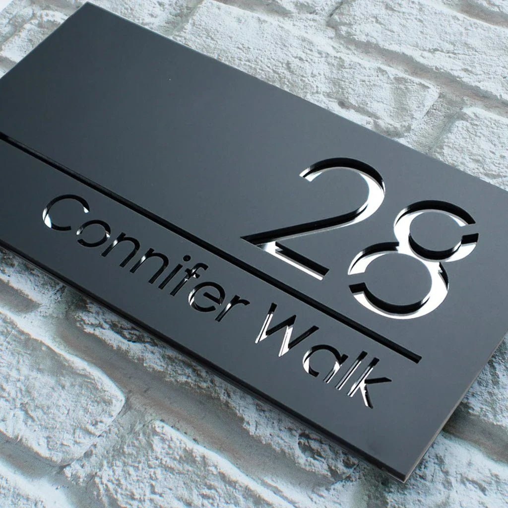 Customized Sign Outdoor House Numbers Plate | Luxury Home Accessories | Heulog Glow