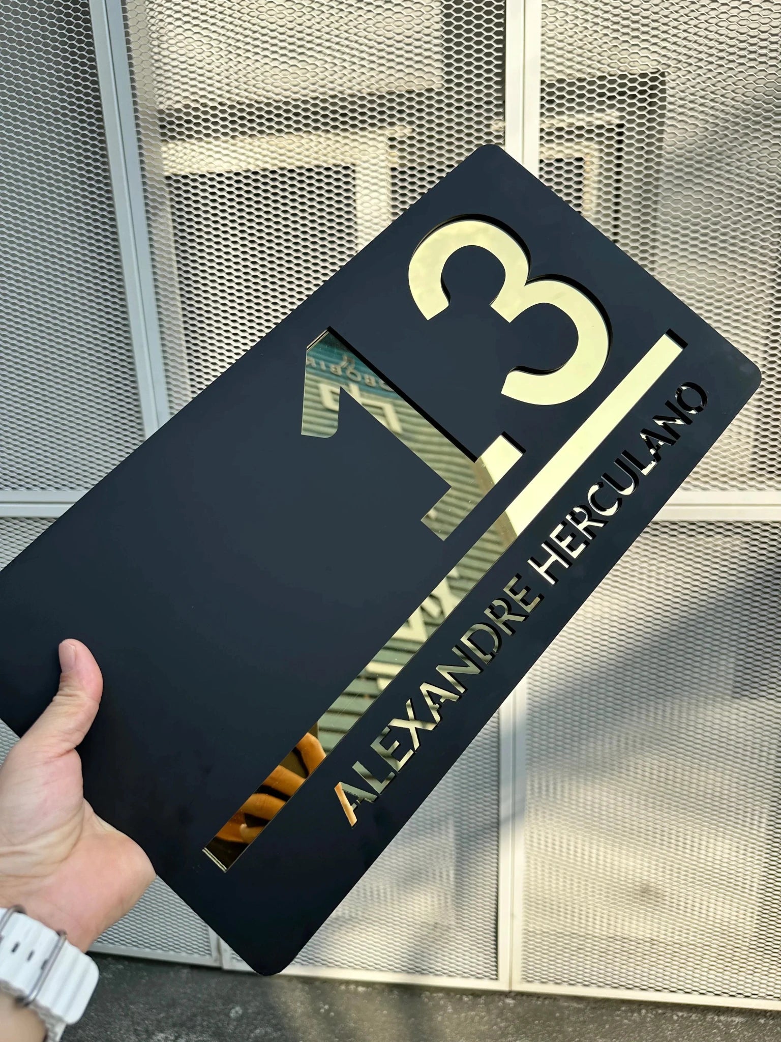 Customized Sign Outdoor House Numbers Plate | Luxury Home Accessories | Heulog Glow