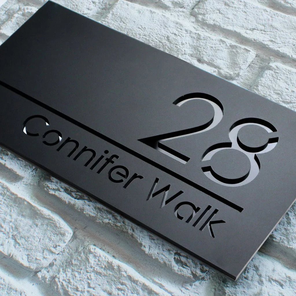 Customized Sign Outdoor House Numbers Plate | Luxury Home Accessories | Heulog Glow
