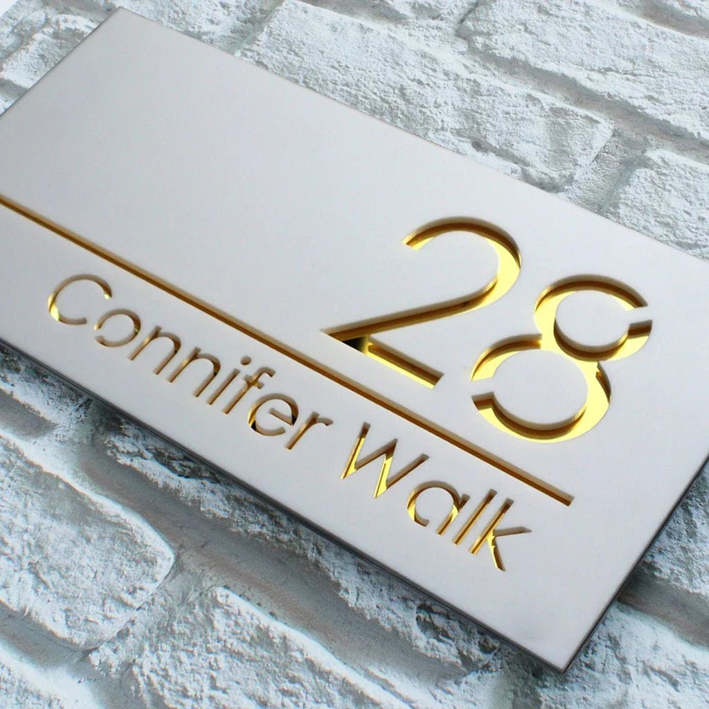 Customized Sign Outdoor House Numbers Plate | Luxury Home Accessories | Heulog Glow