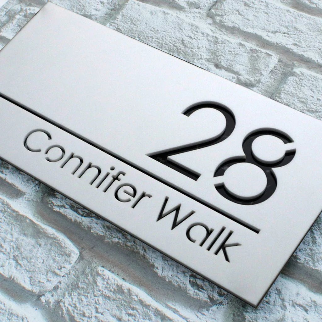 Customized Sign Outdoor House Numbers Plate | Luxury Home Accessories | Heulog Glow