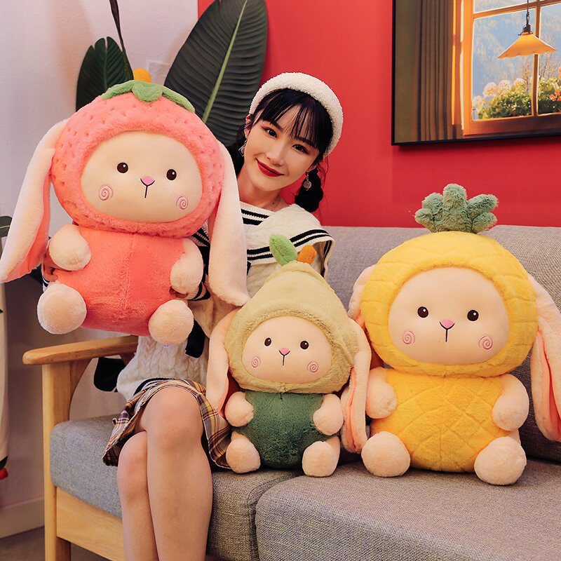 Cute And Adorable Fruit Rabbit Doll Cartoon Plush Toy | Luxury Home Accessories | Heulog Glow