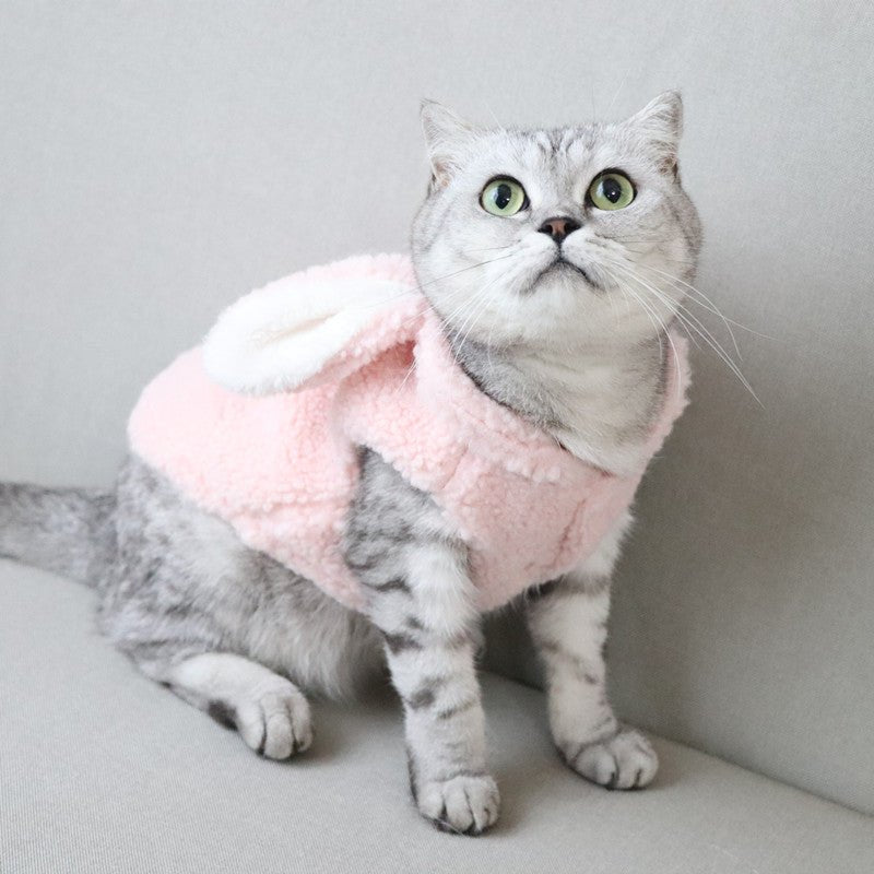 Cute Bunny Costume With Bunny Ears Vest For Autumn And Winter | Luxury Home Accessories | Heulog Glow