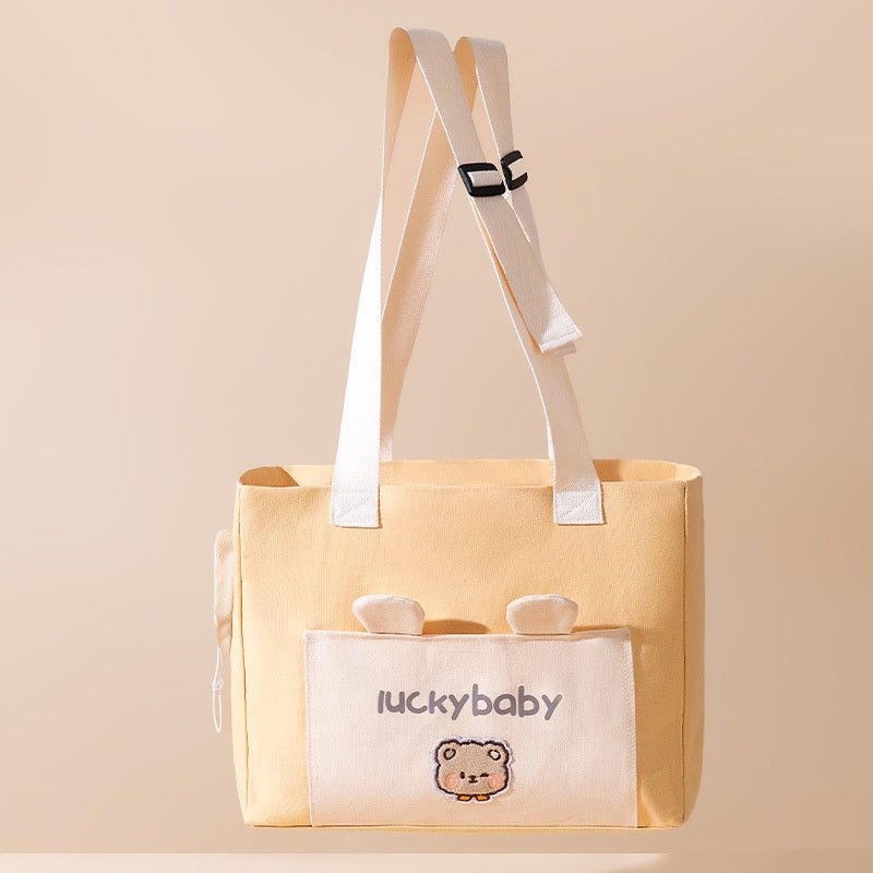 Cute Canvas Diaper Open Head Cat Bag Shoulder Bag | Luxury Home Accessories | Heulog Glow