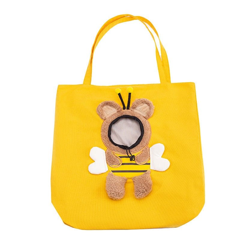 Cute Canvas Diaper Open Head Cat Bag Shoulder Bag | Luxury Home Accessories | Heulog Glow