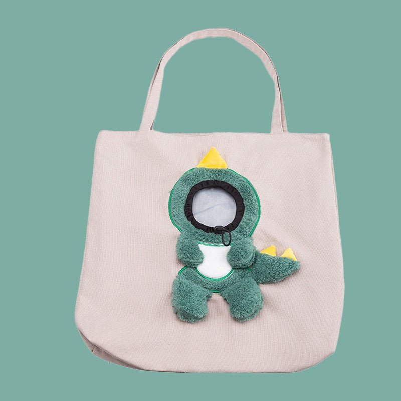 Cute Canvas Diaper Open Head Cat Bag Shoulder Bag | Luxury Home Accessories | Heulog Glow