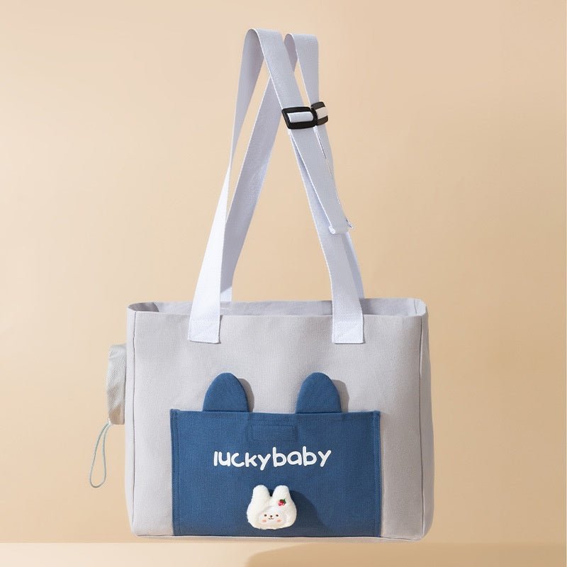 Cute Canvas Diaper Open Head Cat Bag Shoulder Bag | Luxury Home Accessories | Heulog Glow