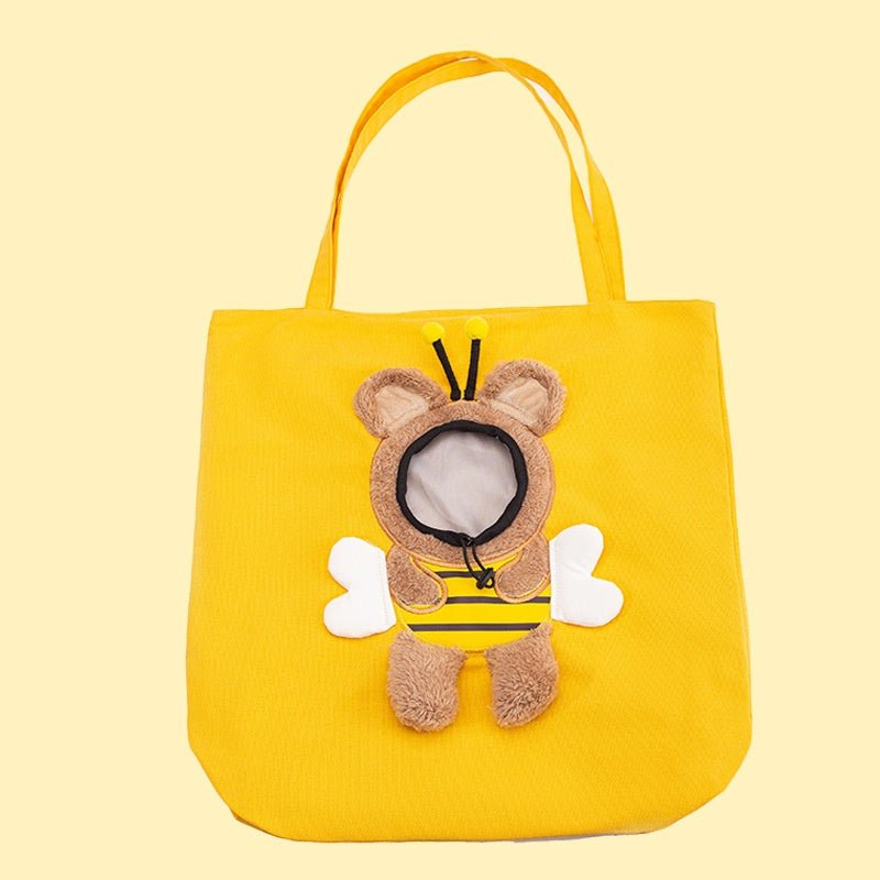 Cute Canvas Diaper Open Head Cat Bag Shoulder Bag | Luxury Home Accessories | Heulog Glow