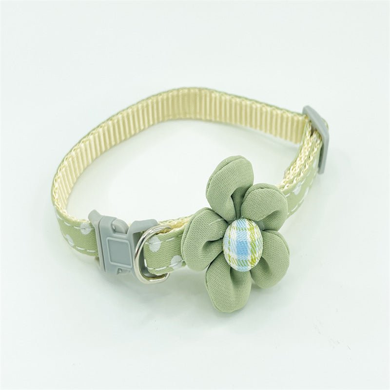 Cute Cartoon Flower Polka Dot Collar | Luxury Home Accessories | Heulog Glow
