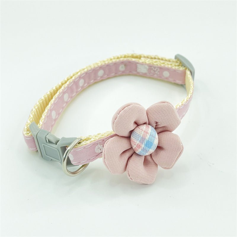 Cute Cartoon Flower Polka Dot Collar | Luxury Home Accessories | Heulog Glow