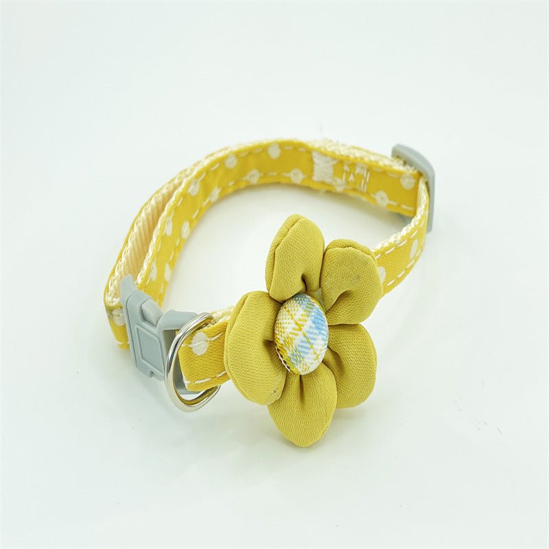 Cute Cartoon Flower Polka Dot Collar | Luxury Home Accessories | Heulog Glow