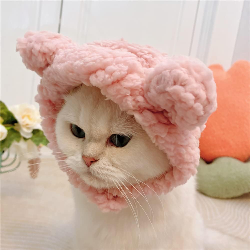 Cute Cat Costume Bear Hat For Cat Warm Soft Small Pet Headwear | Luxury Home Accessories | Heulog Glow