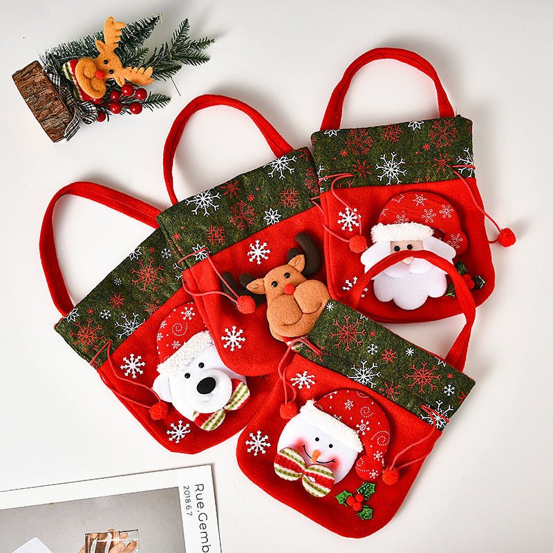 Cute Christmas Gifts Santa Doll Gift Bag Candy Bag Christmas Home Decorations Hanging Pendants Xmas Gifts Decoration | Luxury Home Accessories | Heulog Glow