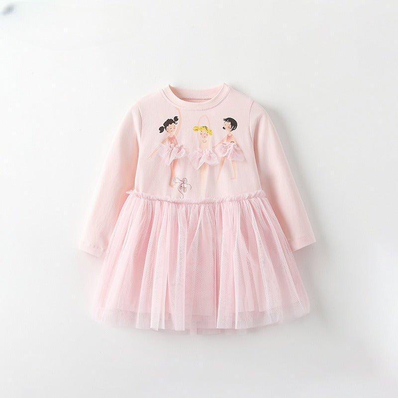 Cute Crew-neck Long-sleeve Dress Suitable For Toddlers | Luxury Home Accessories | Heulog Glow
